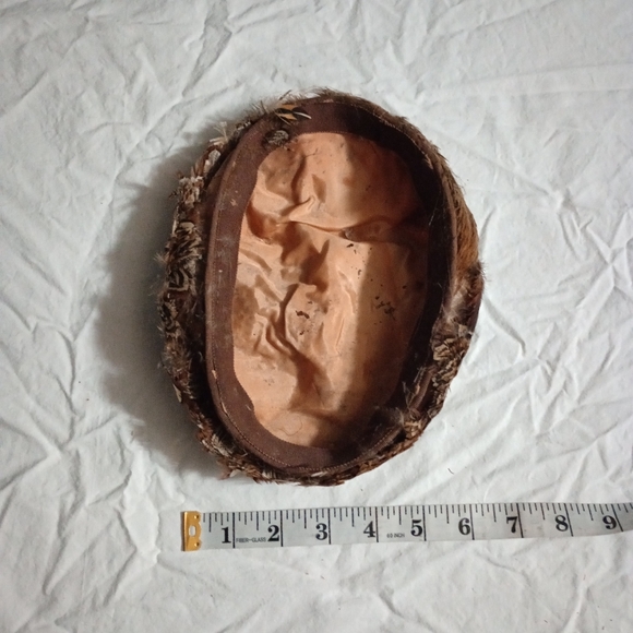 Vintage Pheasant Feather Hat Pill Box 1940's Sophisticated Charming Classy Cap - Picture 12 of 14